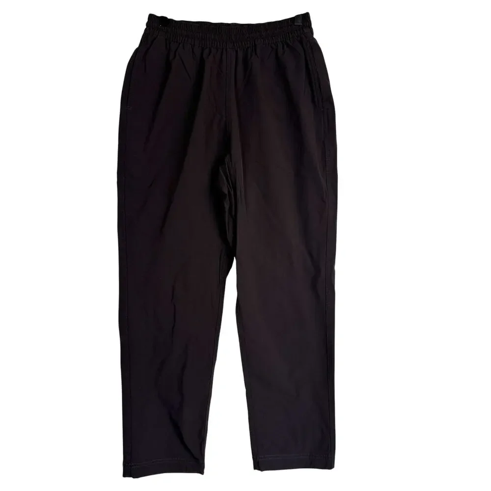 TOPO Designs Womens High Waist Tapered Leg Black Pants 27L Nylon - M